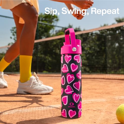 Insulated Water Bottle with Straw Stainless Steel Water Bottle