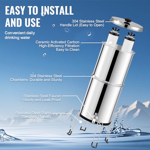 Gravity fed Water Filter System