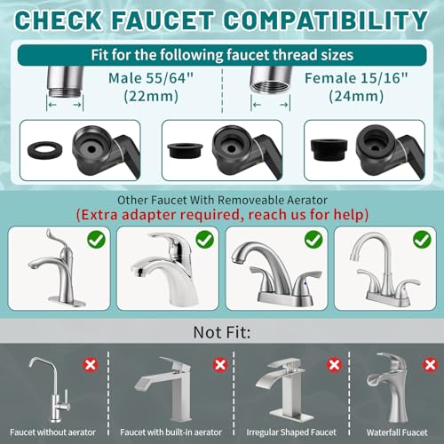 1440 Swivel Faucet Extender for Kitchen
