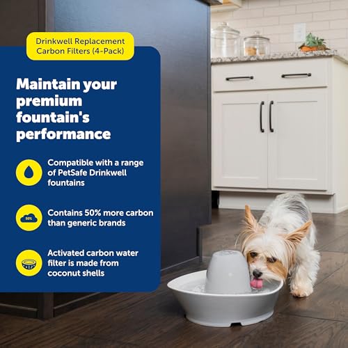 Drinkwell Pet Fountain Replacement Carbon Filters (4 Count)