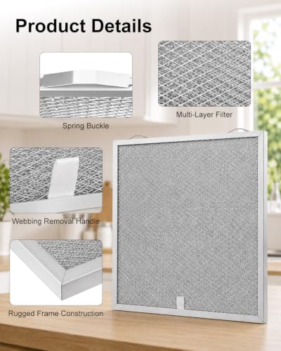2Pcs Range Hood Aluminum Grease Filter Fit for Broan Nutone BCSEK130WW