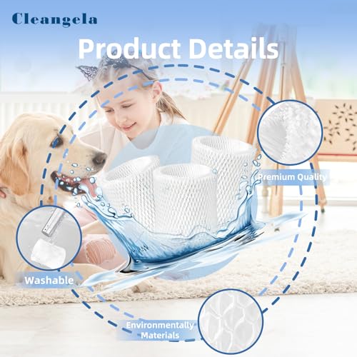 3 Pack Bedside Humidifier Filter Replacement Compatible with Canopy Bedside & Nursery Humidifiers Humidifier Wicking Replacement Filter Wood Pulp & Paper Replace Every 6 Weeks (3 Count)