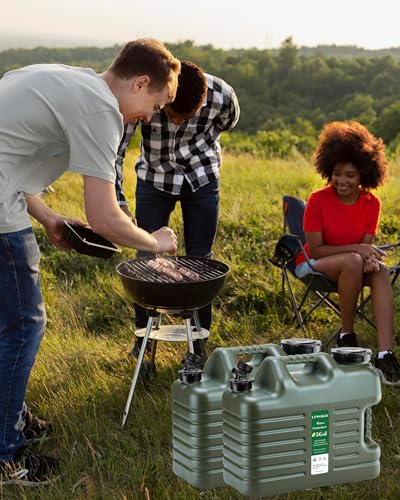 5 Gallon Camping Water Jug with Spigot (2 Count)
