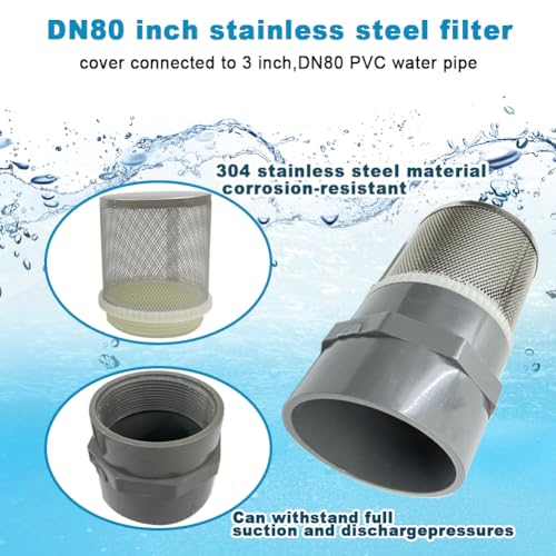 3 inch stainless steel filter DN80