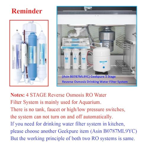 4 Stage Portable Reverse Osmosis Water Filtration System
