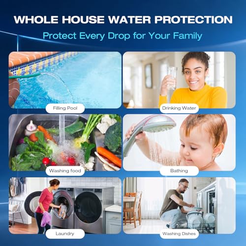 3 Stages Whole House Water Filter and Softener System