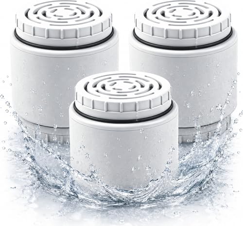Filter Replacement Cartridge Fit for AquaBliss SF400 SF500 Shower Head 3PCS (3 Count)