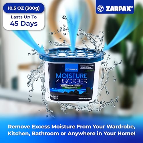 Moisture Absorber Activated Charcoal 10.5 oz (157.5 Ounce)