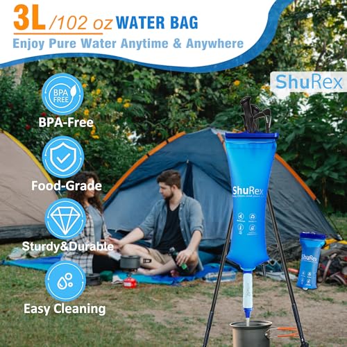3L Gravity Fed Water Filtration System with Adjustable Tree Strap