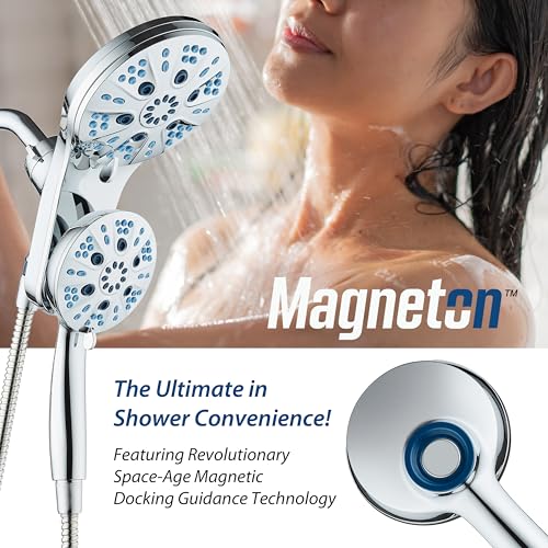 Magneton 48 Mode High Pressure Rain & Handheld Shower Head Combo