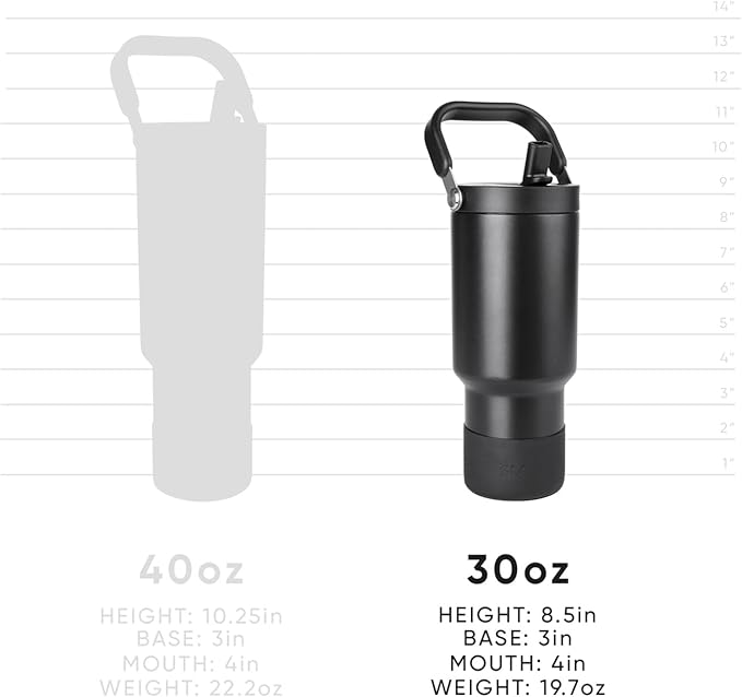 Simple Modern Trek Pivot | 30oz Flip Straw Tumbler with Handle | Water Bottle & Boot | Interchangeable Straw & Chug Lids | Insulated Stainless Steel Jug | Gym Sports Outdoors | Ocean Tide