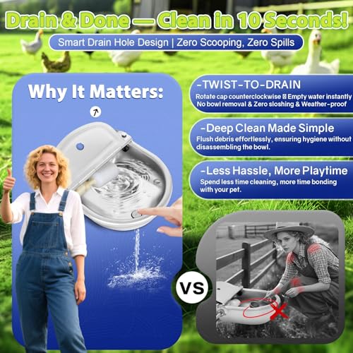 Automatic Animal Drinking Water Bowl with Float Valve