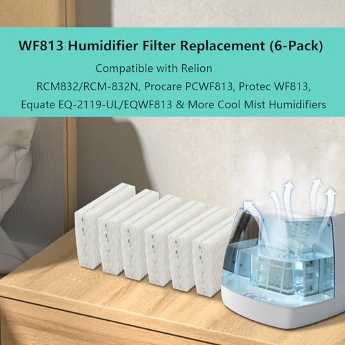 6 Pack Replacement WF813 Humidifier Filters (6 Count)