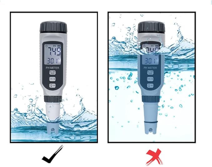 Professional Water Quality Tester, 0-14 PH High Accuracy Water Tester, Digital PH Meter, Waterproof Smart Digital Monitor, for Drinking Water, Swimming Pool, Aquariums