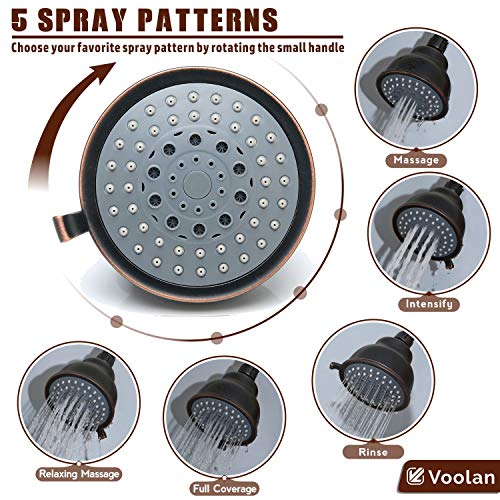 High Pressure Shower Head with Shower Arm