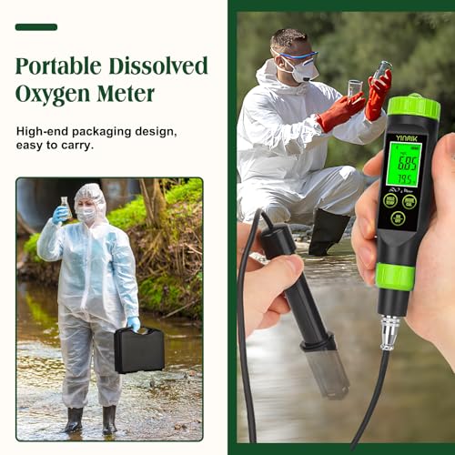 Smart Dissolved Oxygen Meter Portable DO Meter for Pond Aquarium