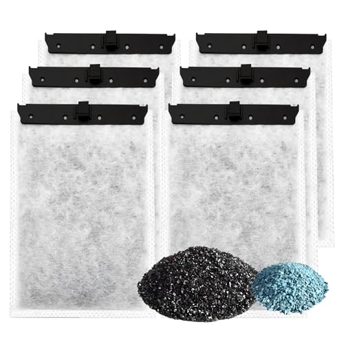 Aquarium 6 Pack Medium Filter Cartridges with Zeolite (6 Count)