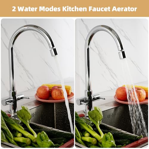 NSF/ANSI/CAN 61 & cUPC Certified 2-Mode Faucet Aerator, Chrome