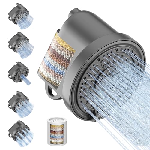 Filtered Shower Head with 30 Stage Water Softener Filter