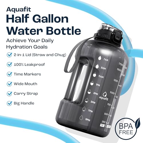 64 oz Water Bottle with Time Marker