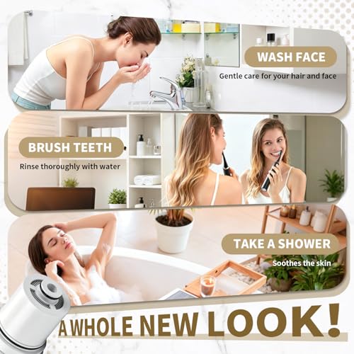 3Pcs Shower Filter Cartridges Compatible with Delta Clarifi 7RC100 & 5RC100 (3 Count)