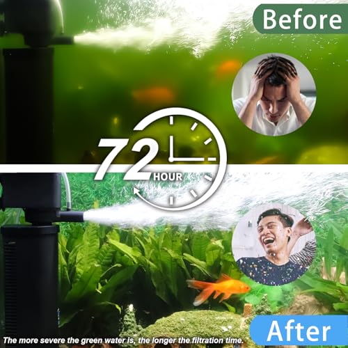 600GPH UV Aquarium Filter for 100
