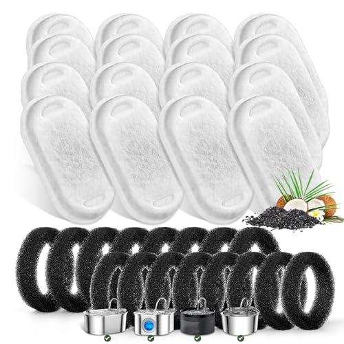 Cat Water Fountain Filters for Stainless Steel 67oz (32 Count)
