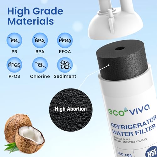 3pcs EDR3RXD1 Refrigerator Water Filter Compatible with Whirlpool® 4396841