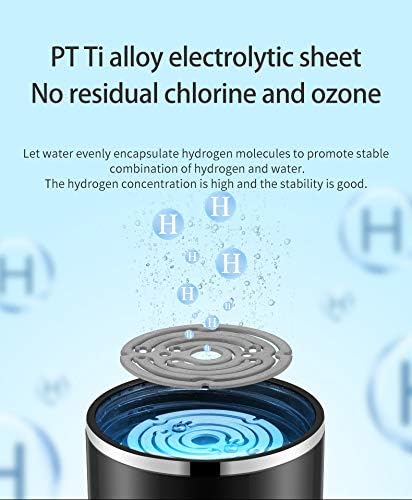 Hydrogen Alkaline Water Bottle Machine Maker Hydrogen Water Generator Ionizer with SPE and PEM Technology,US Membrane Make Hydrogen Content up to 800-1200 PPB
