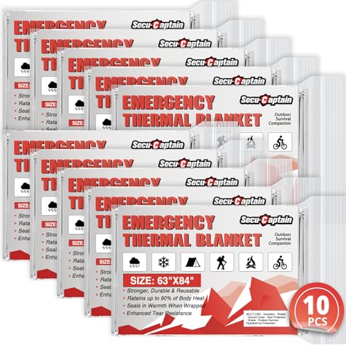 Survival Emergency Thermal Blankets (10 Count)