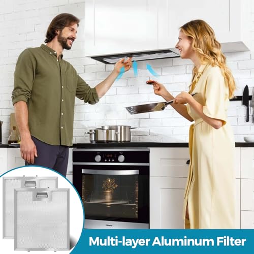 Range Hood Filter Replacement 10.25x9x0.35Inch (2 Count)