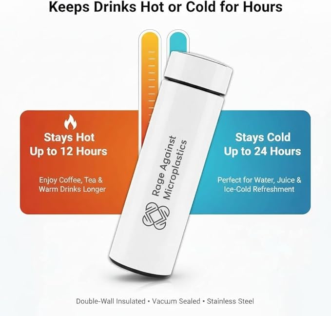 500ml Smart Water Bottle – BPA-Free, Reusable Thermo Bottle with LED Temperature Display – Leakproof, Eco-Friendly, Plastic-Free