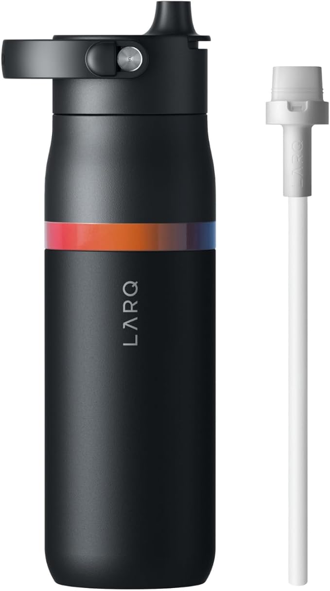 LARQ Bottle Swig Top Amber Vittoria 23 Oz, Obsidian Black