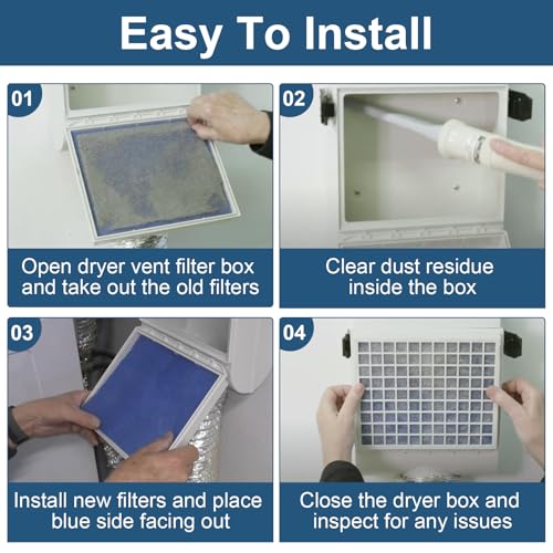 Dryer Filter Replacement for Better Vent Indoor Dryer Vent