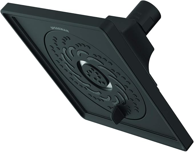 Speakman S-5002-MB-E2 Rainier Exhilaration High Pressure Fixed Shower Head, 2 GPM, Matte Black