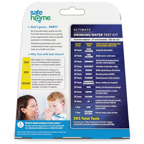 14-in-1 DIY Ultimate Drinking Water Test Kit – Includes The #1 Selling Lead & Bacteria Test Kits + 12 Additional Parameters – City Tap or Well Water