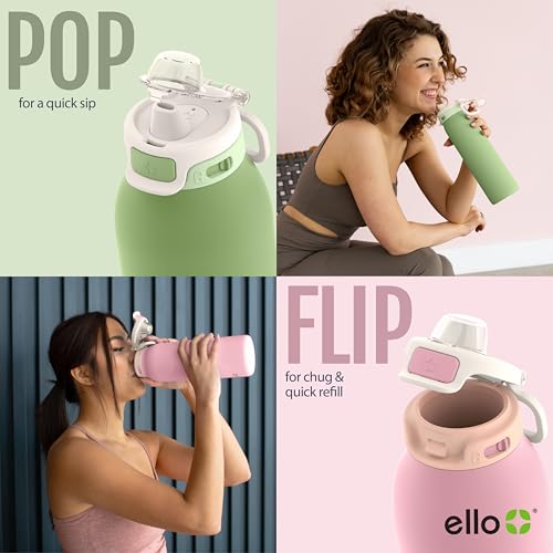 Pop & Fill 22oz Stainless Steel Water Bottle with QuickFill Technology