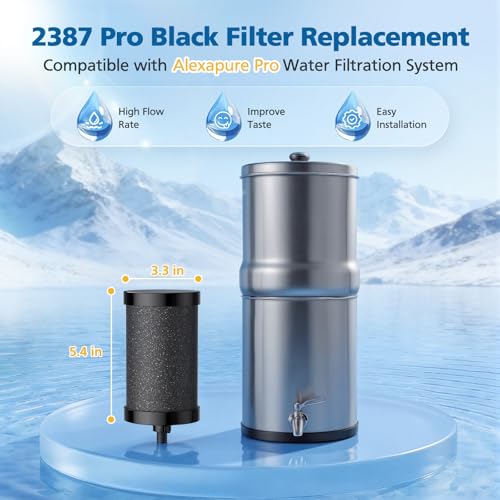 2 Pack 2387 Pro Filter Replacement for Alexapure 2387 Pro Water Filter (2 Count)