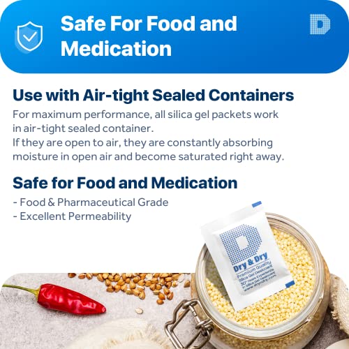 5 Gram [500 Packets] Silica Gel Packets Silica Gel Desiccants