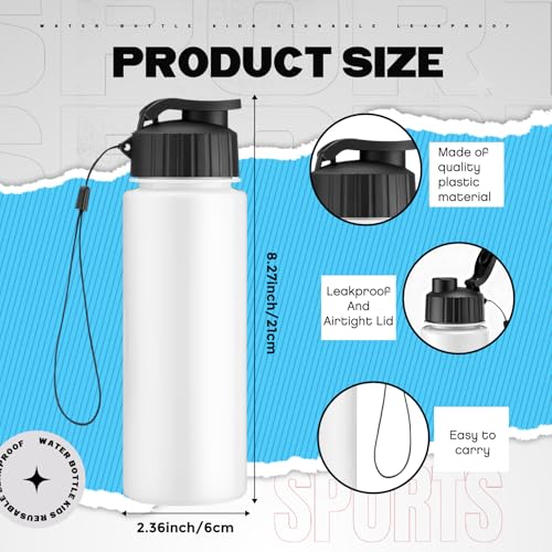 72 Pcs 17 Oz Plastic Water Bottles Bulk Sports (72 Count)