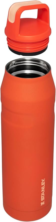 Stanley IceFlow Cap and Carry Water Bottle | Wide Mouth Twist Lid | Lightweight & Leakproof for Travel & Sports | Insulated Stainless Steel | BPA-Free