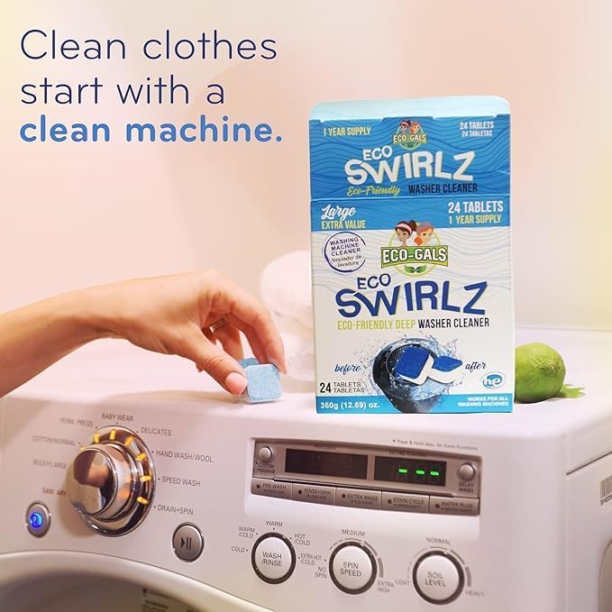 Washing Machine Cleaner and Deodorizer (24 Count)