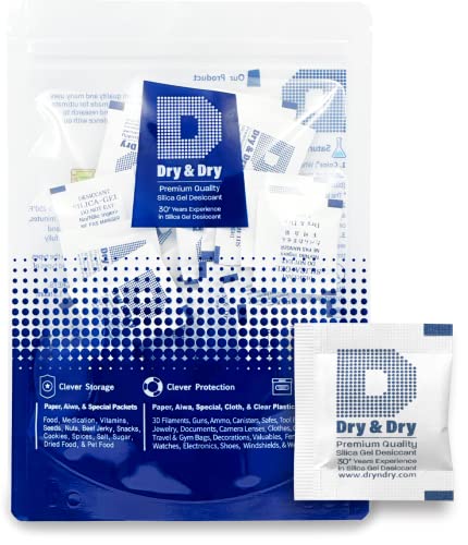 1 Gram [100 Packets] Silica Gel Packets Desiccants