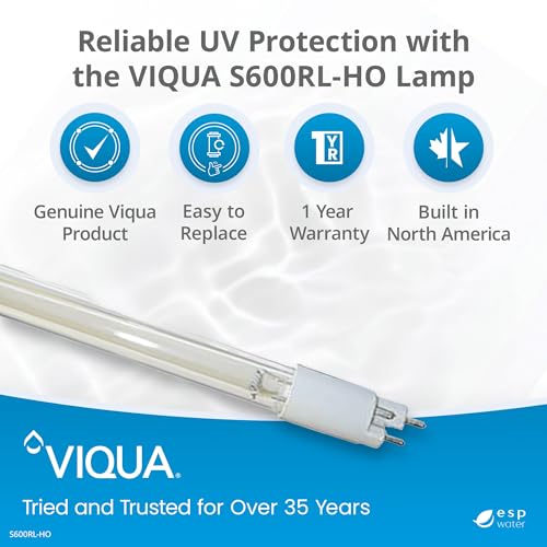 S600RL HO Replacement UV Lamp for UVMax G GX Pro10 Pro20 Pro30 Systems 33 Inch High Output 4 Pin Lamp for Water Treatment Units