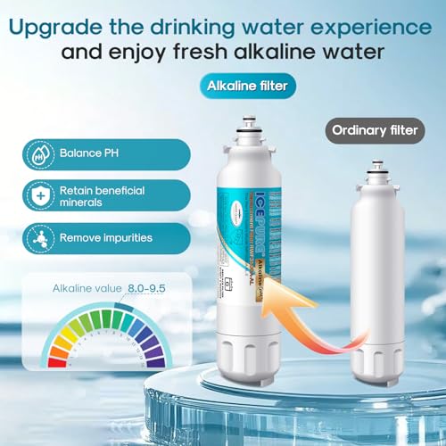 Alkaline ADQ73613401 Water Filter and LT120F Air Filter (3 Count)