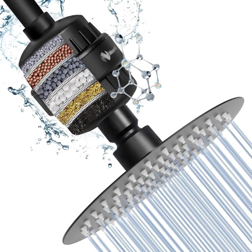 Shower Head and 15 Stage Shower Filter Combo
