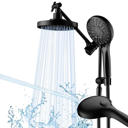 High Pressure Dual Shower Head Combo with Handheld and Rain Shower