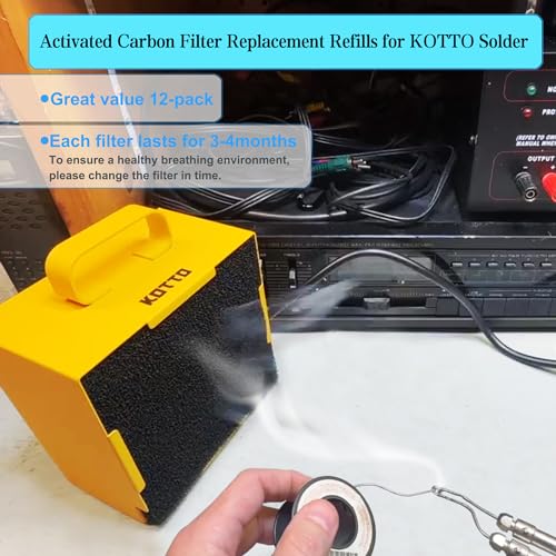 12 Pack Activated Carbon Filter Replacement Refills (12 Count)