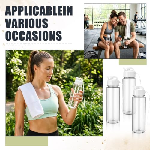 100 Pieces Reusable Plastic Water Bottles Bulk (100 Count)