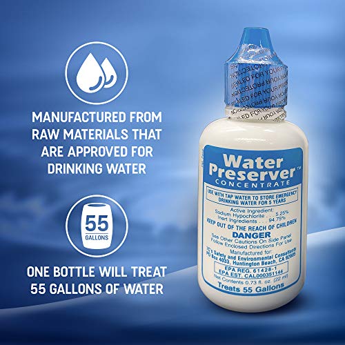 55 Gallon Water Preserver Concentrate 5 Year Emergency Disaster Preparedness